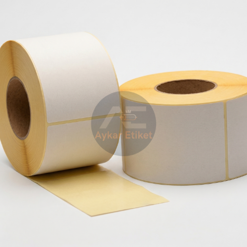 Vellum Etiket: Mat Yüzeyli, Ribon Uyumlu Barkod Etiketi